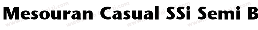 Mesouran Casual SSi Semi Bold字体转换